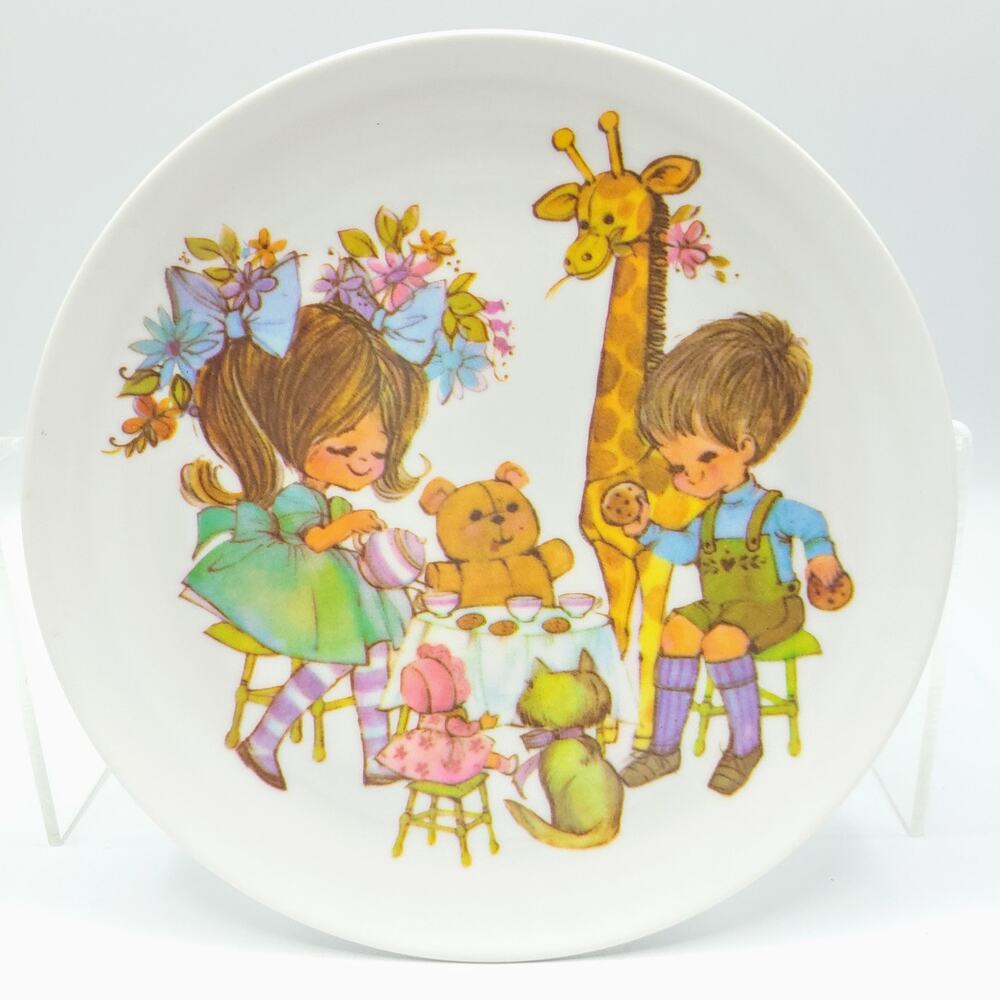 Vintage Decorative Child's Plate Tea Party By Miramar